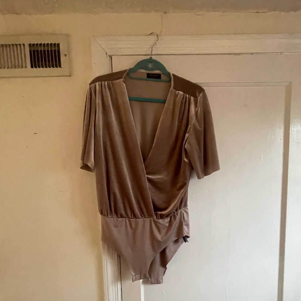 Zara velvet body suit